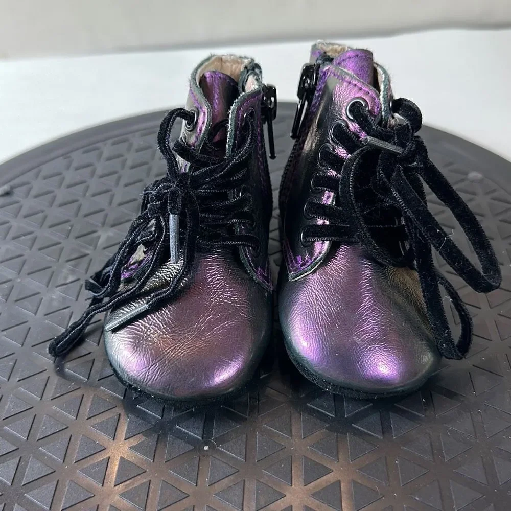 SPELLBOUND Purple Boots Infant size 2